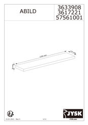 JYSK ABILD 57561001 Manual De Instrucciones