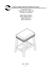 Linon 559170BLKCOW01U Manual De Instrucciones