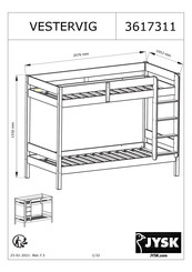 JYSK VESTERVIG 3617311 Manual De Instrucciones