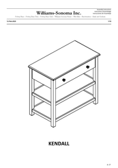 Williams-Sonoma KENDALL Instrucciones De Ensamblaje