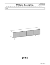Williams-Sonoma QUINN Instrucciones De Ensamblaje