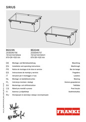 Franke BS323N Instrucciones De Montaje