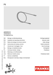 Franke ACEX9010 Instrucciones De Montaje Y Servicio