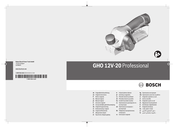 Bosch GHO 12V-20 Professional Manual Original