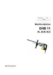 Wacker Neuson EHB 11 BL Manual De Operación