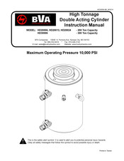 BVA Hydraulics HD20024 Manual De Instrucciones