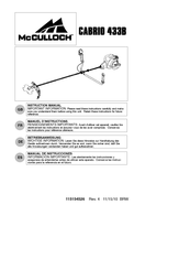 McCulloch CABRIO 433B Manual De Instrucciones