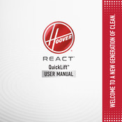 Hoover REACT UH73301CA Manual Del Usuario