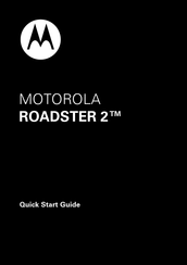 Motorola ROADSTER 2 Guia De Inicio Rapido