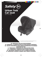 Safety 1st Urban Trek Manual Del Usuario
