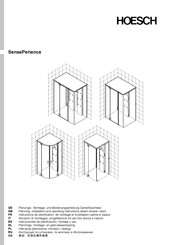 HOESCH SensePerience Instrucciones De Planificación, Montaje Y Uso