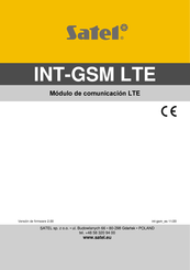 Satel INT-GSM LTE Manual Del Usuario