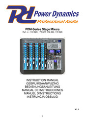 Power Dynamics PDM-S1204S Manual De Instrucciones