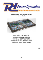 Power Dynamics PDM-S2004 Manual De Instrucciones