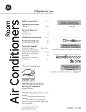 GE AEW18 Serie Manual Del Propietario Y Instrucciones De Instalación