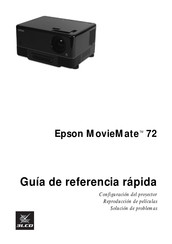 Epson MovieMate 72 Guía De Referencia Rápida