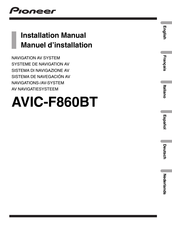 Pioneer AVIC-F860BT Manual Del Instalacion