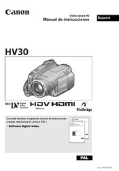 Canon HV30 Manual De Instrucciones