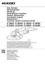 HIKOKI G 23UB2 Instrucciones De Manejo