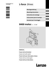 Lenze L-force E84DGS4 KC NND+ Serie Instrucciones Para El Montaje