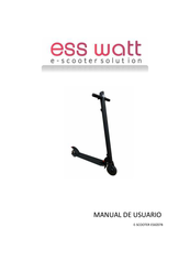 EssWatt E-SCOOTER ESXZ07B Manual De Usuario