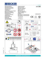 Becker U 4.300 Instrucciones Para El Manejo