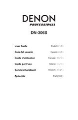 Denon Professional DN-306S Guía Del Usario
