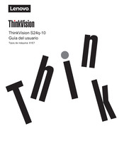 Lenovo ThinkVision S24q-10 Guia Del Usuario