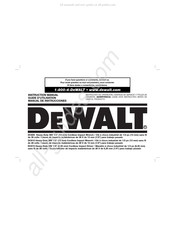 DeWalt DC800 Manual De Instrucciones