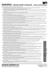 Daikin EKRORO4 Guia De Inicio Rapido