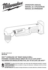 Milwaukee 2615-20 Manual Del Operador