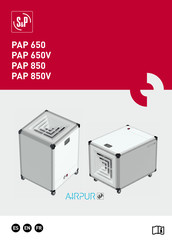 S&P AIRPUR PAP 350 VOC H14 Manual De Instrucciones