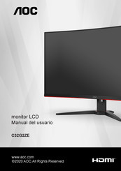 AOC C32G2ZE Manual Del Usuario