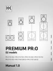 HK Audio PR:O 118 SUB D2 Manual De Instrucciones