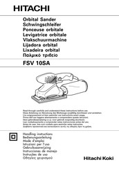 Hitachi Koki FSV 10SA Instrucciones De Manejo