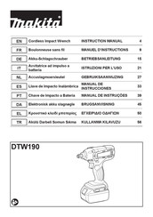 Makita DTW190 Manual De Instrucciones