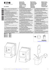 Eaton PowerXL DA1-12 Serie Instrucciones De Montaje