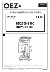 OEZ BD250NE300 Manual Del Usuario