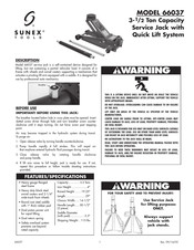 Sunex Tools 66037 Manual De Instrucciones