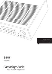 Cambridge Audio azur 551R V2 Manual Del Usuario