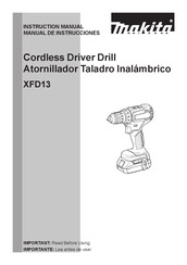 Makita XFD13 Manual De Instrucciones