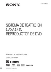 Sony DAV-JZ8888K Manual De Instrucciones