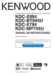 Kenwood KDC-X994 Manual De Instrucciones