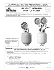 Mr. Heater MH15TS Instrucciones De Funcionamiento Y Manual Del Usuario