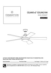 Fanimation CELANO v2 FP8062B Serie Manual De Instrucciones