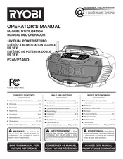 Ryobi P746 Manual Del Operador