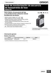 Omron K8DS-PH Manual Del Usuario