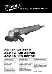 Milwaukee AG 13-125 XSPD Manual Original