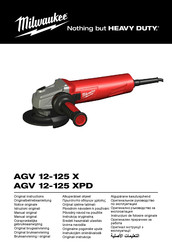 Milwaukee AGV 12-125 X Manual Original