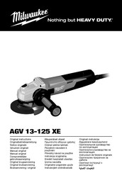 Milwaukee AGV 13-125 XE Manual Original